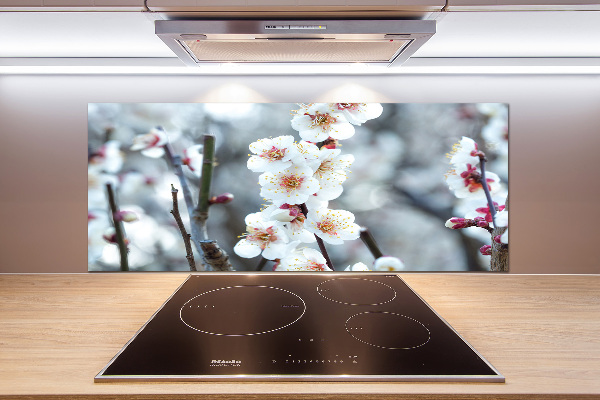 Kitchen wall panels Cherry blossoms