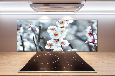 Kitchen wall panels Cherry blossoms