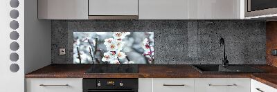 Kitchen wall panels Cherry blossoms