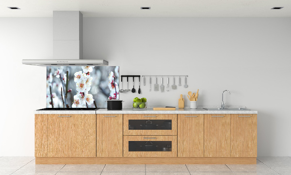 Kitchen wall panels Cherry blossoms