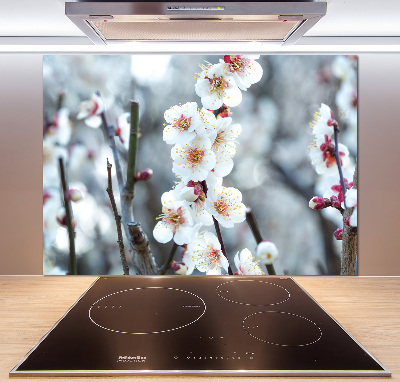 Kitchen wall panels Cherry blossoms