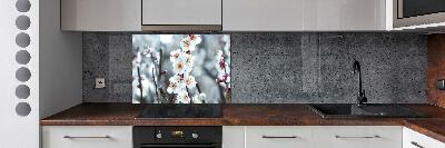 Kitchen wall panels Cherry blossoms