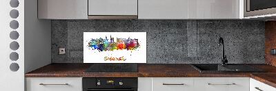 Glass splashback Colorful Gdańsk