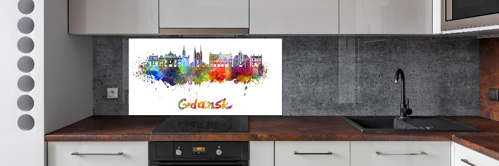 Glass splashback Colorful Gdańsk