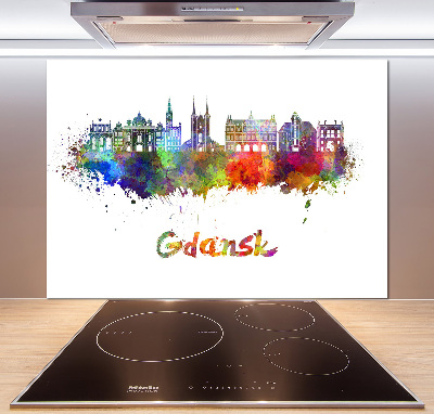 Glass splashback Colorful Gdańsk