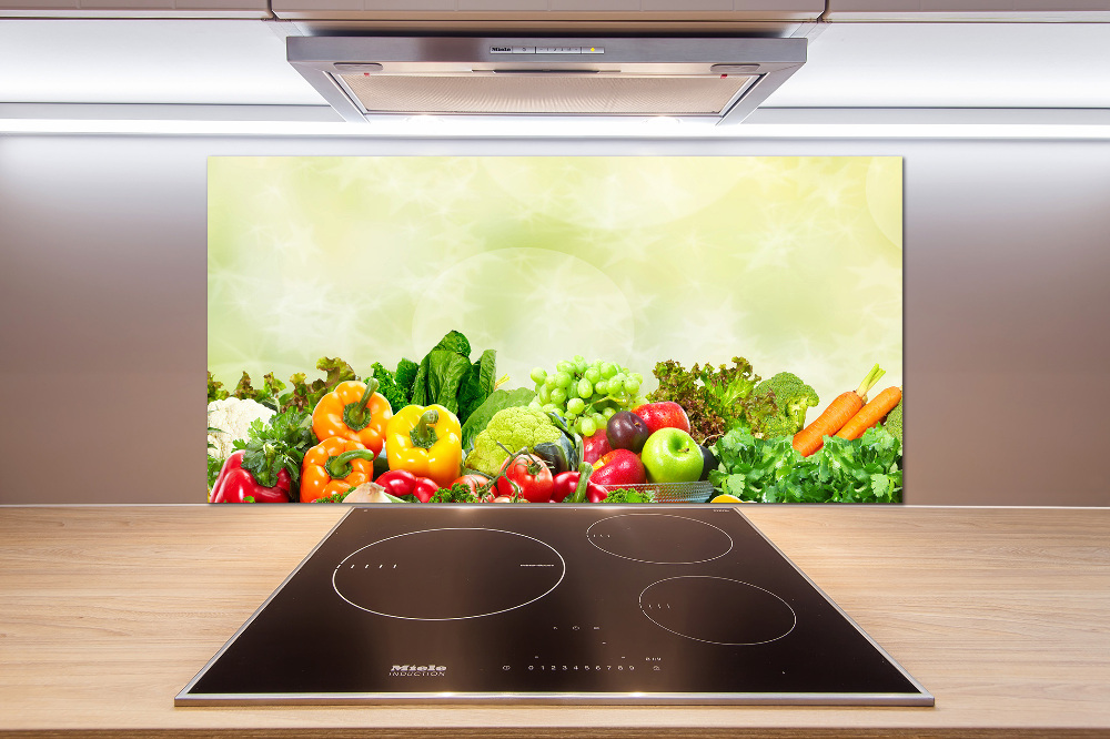 Cooker splashback Vegetables