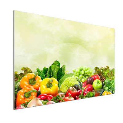 Cooker splashback Vegetables