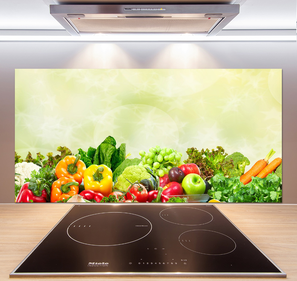 Cooker splashback Vegetables