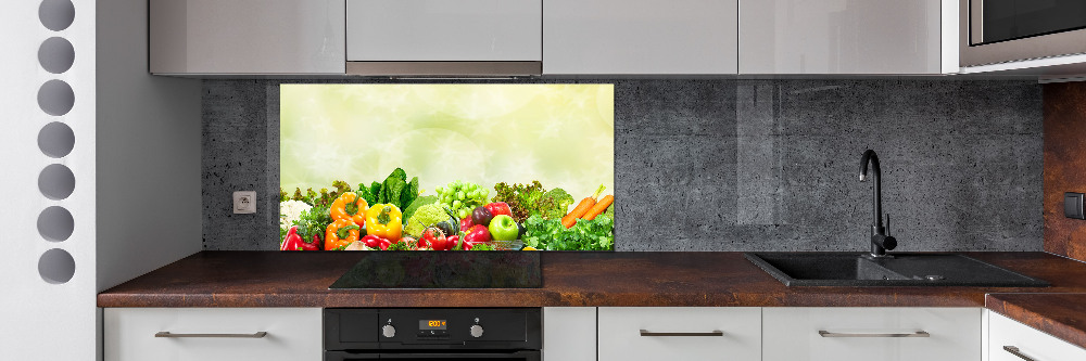 Cooker splashback Vegetables