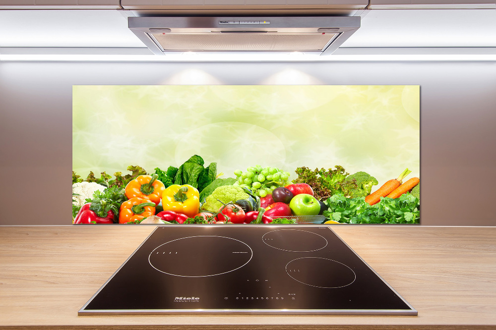 Cooker splashback Vegetables