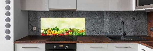 Cooker splashback Vegetables