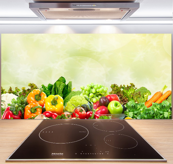 Cooker splashback Vegetables