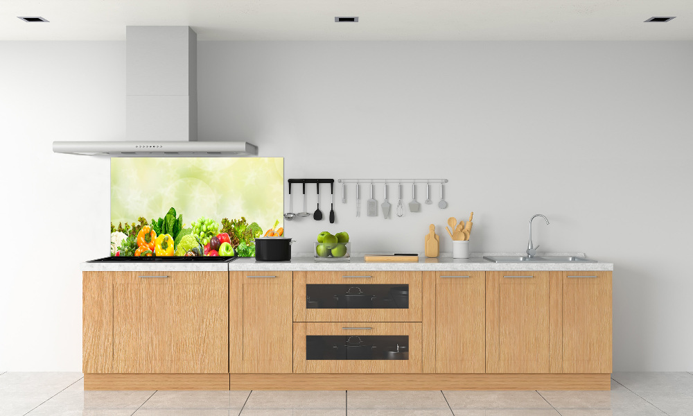 Cooker splashback Vegetables