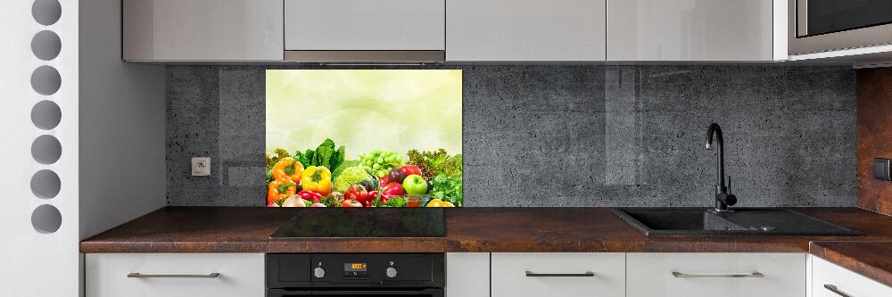 Cooker splashback Vegetables