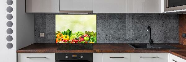 Cooker splashback Vegetables