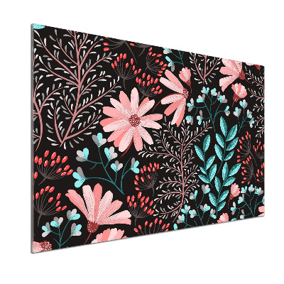 Kitchen splashback Spring flowers