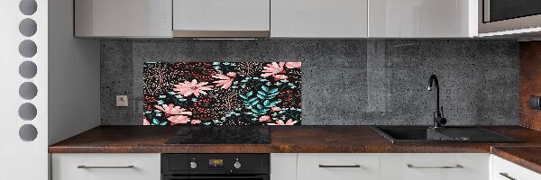 Kitchen splashback Spring flowers