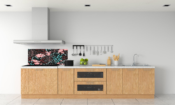 Kitchen splashback Spring flowers