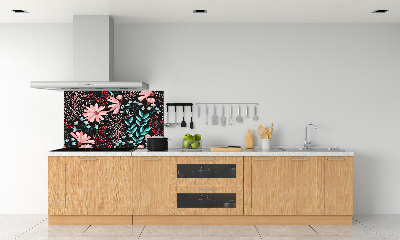 Kitchen splashback Spring flowers