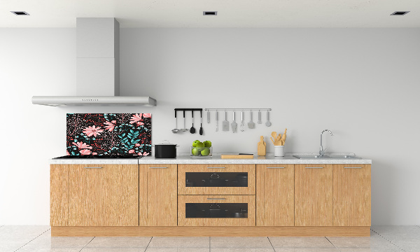 Kitchen splashback Spring flowers