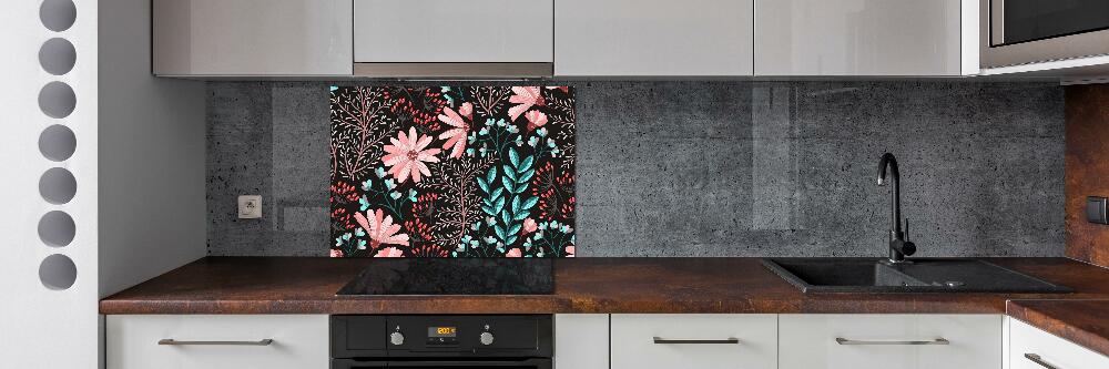 Kitchen splashback Spring flowers