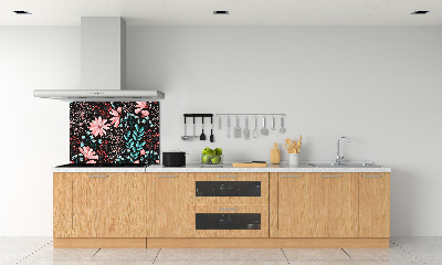 Kitchen splashback Spring flowers