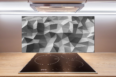 Glass splashback Abstraction of the triangle