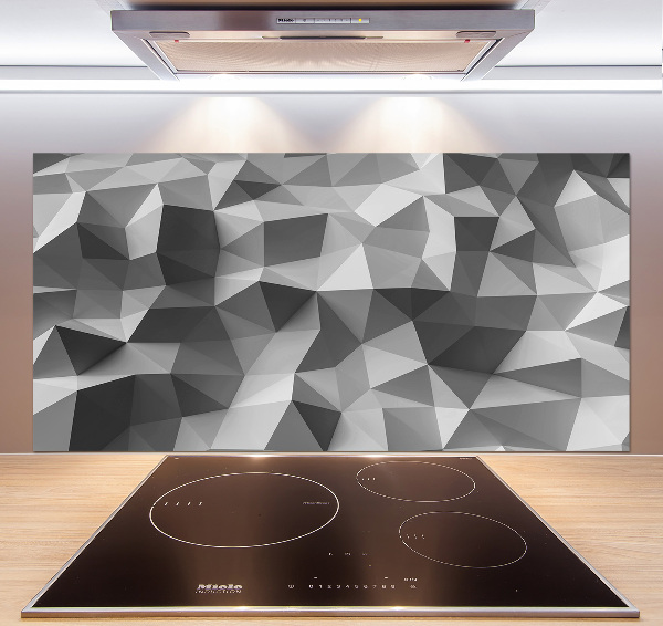 Glass splashback Abstraction of the triangle