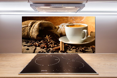 Cooker splashback Coffee and spices