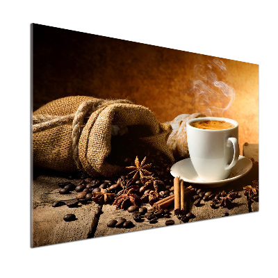 Cooker splashback Coffee and spices