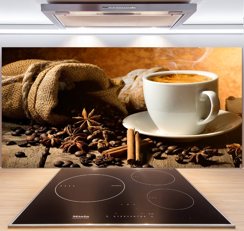 Cooker splashback Coffee and spices