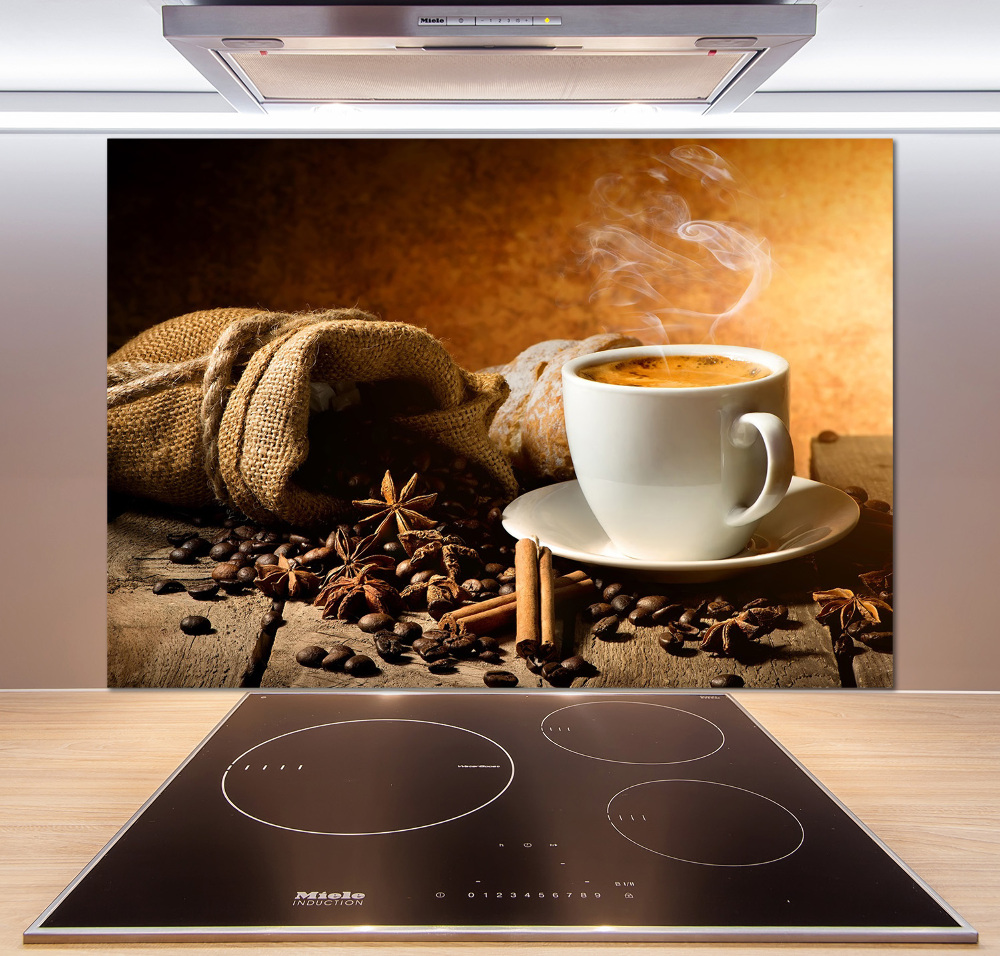 Cooker splashback Coffee and spices