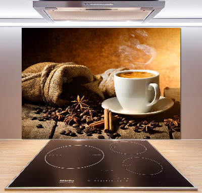 Cooker splashback Coffee and spices