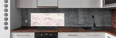 Kitchen splashback Roses and ornaments