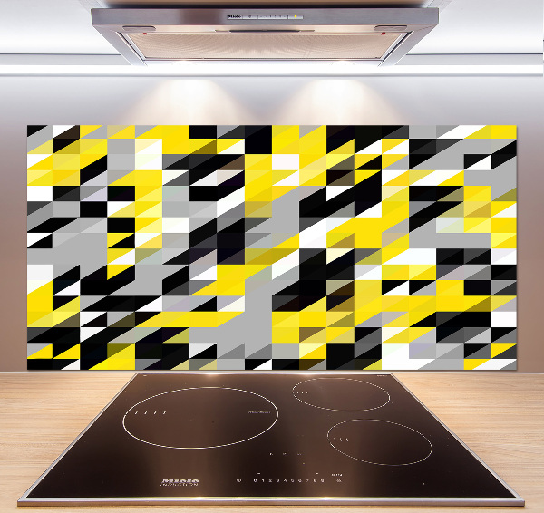 Kitchen splashback Geometric background