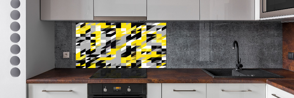 Kitchen splashback Geometric background