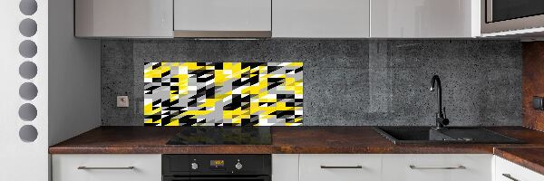 Kitchen splashback Geometric background