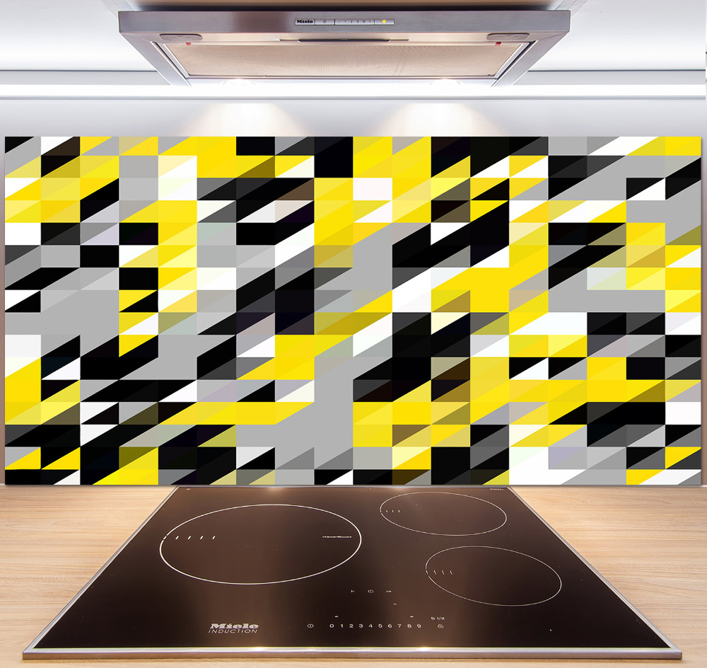 Kitchen splashback Geometric background