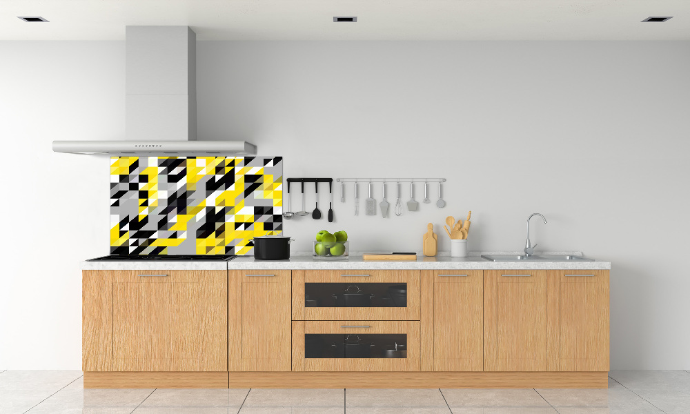 Kitchen splashback Geometric background