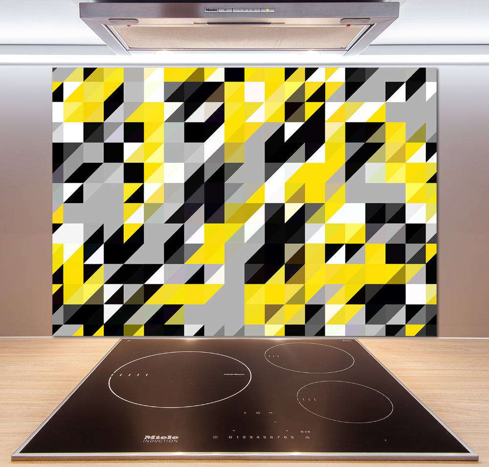 Kitchen splashback Geometric background