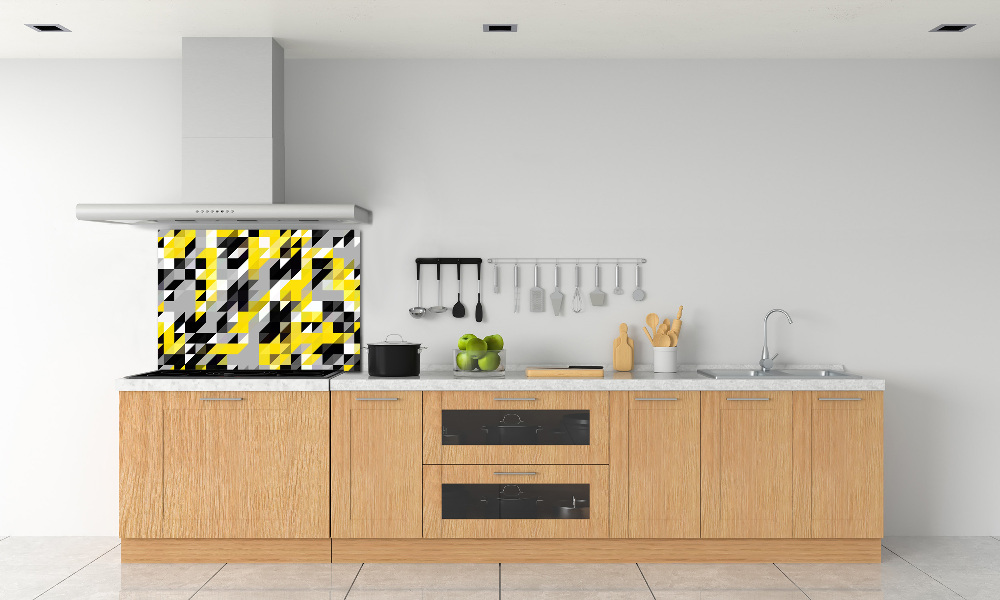 Kitchen splashback Geometric background