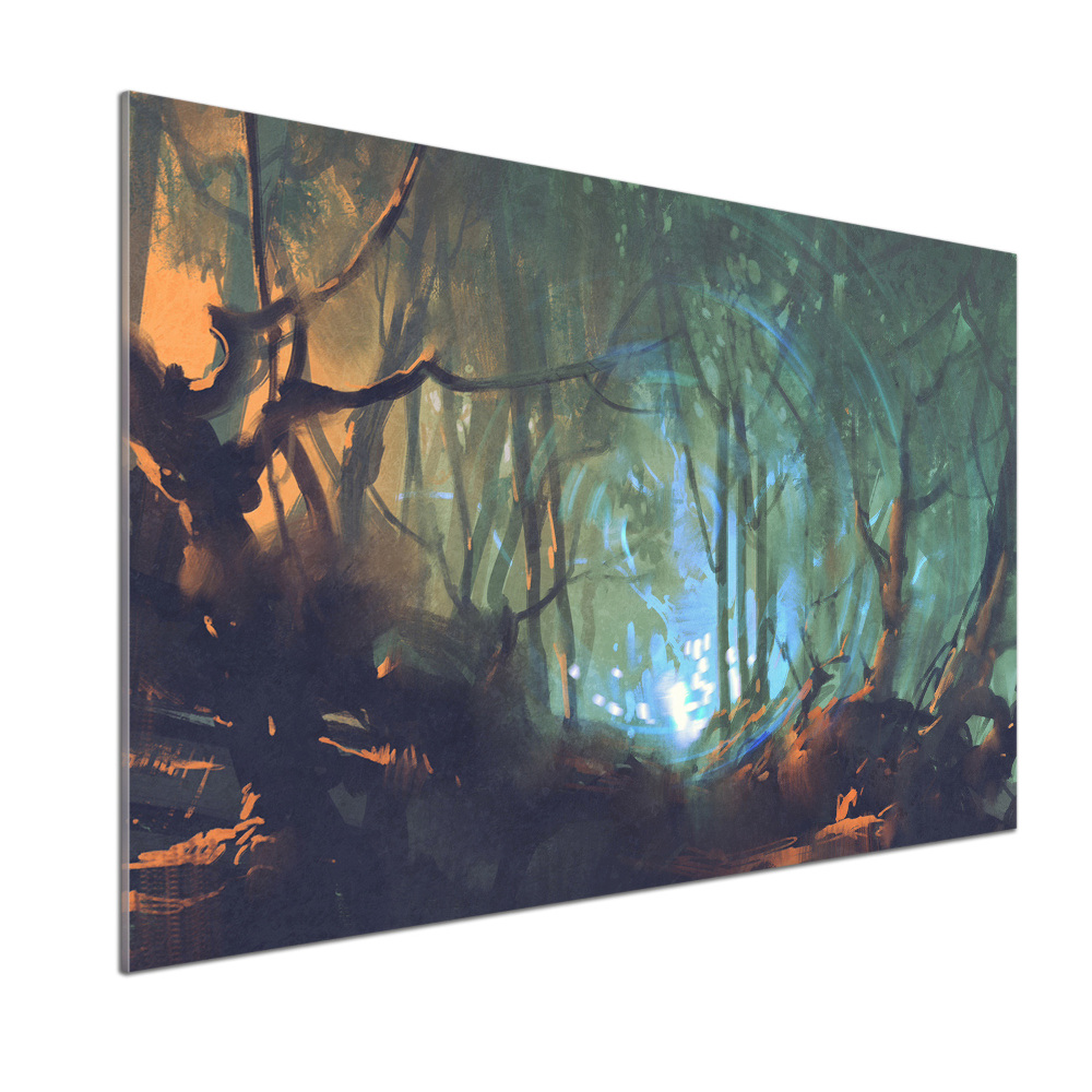 Kitchen splashback Mystical forest