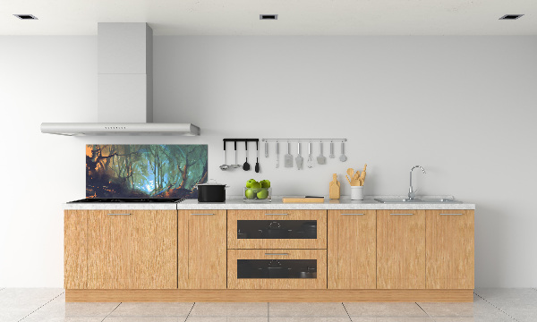 Kitchen splashback Mystical forest