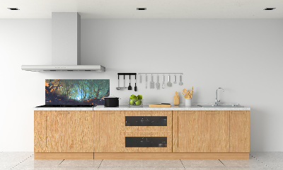 Kitchen splashback Mystical forest