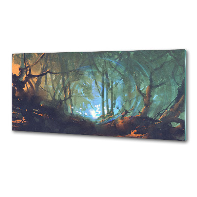 Kitchen splashback Mystical forest