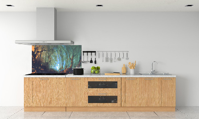 Kitchen splashback Mystical forest