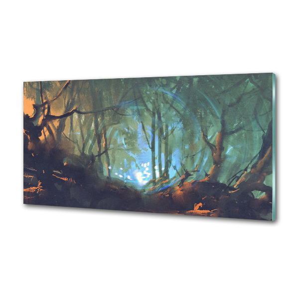 Kitchen splashback Mystical forest