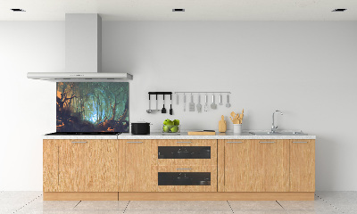 Kitchen splashback Mystical forest