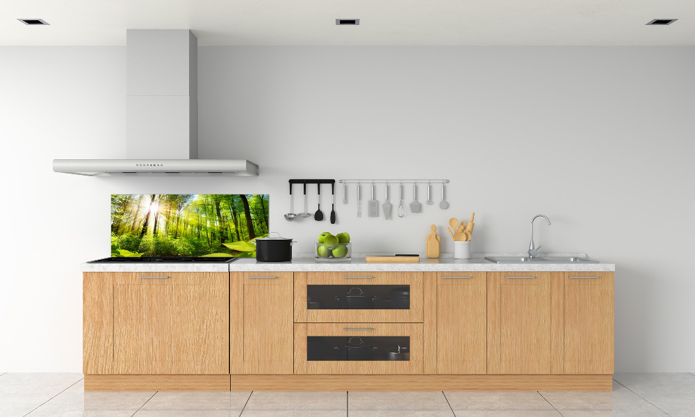 Kitchen splashback Forest in the sun