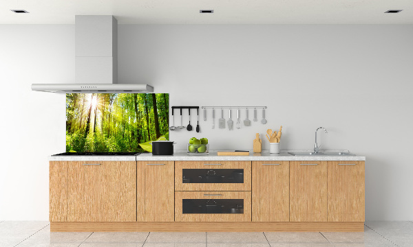 Kitchen splashback Forest in the sun